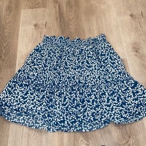 J Crew Factory Ruffled Smocked Skirt